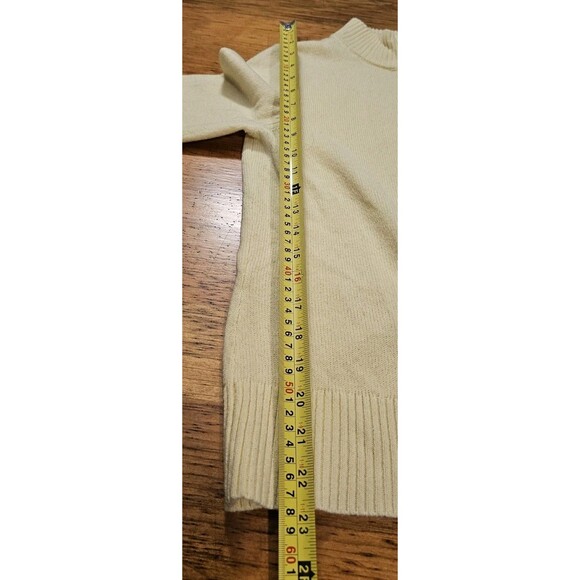 WoolOvers Yellow Full Zip Up Hoodie Size S Wool Sweatshirt - Picture 11 of 11